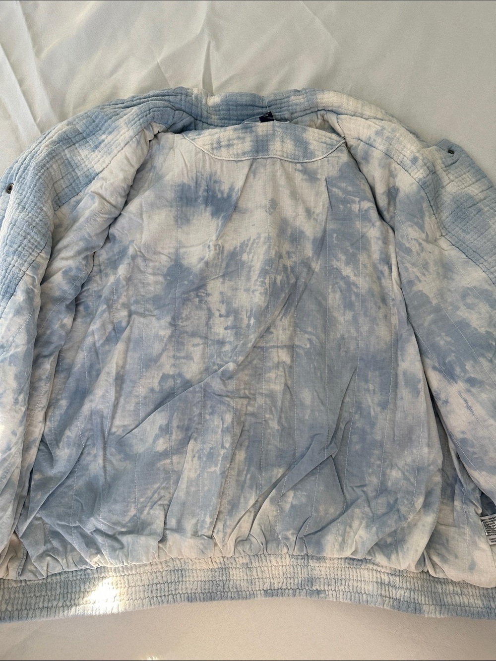 Universal Thread Light Blue Linen Button-Front Top - Picture 7 of 9